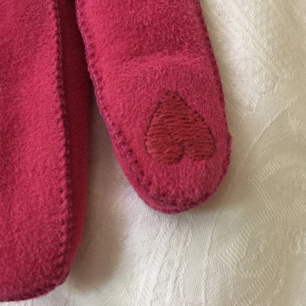 Jcrew Pink Suede Gloves